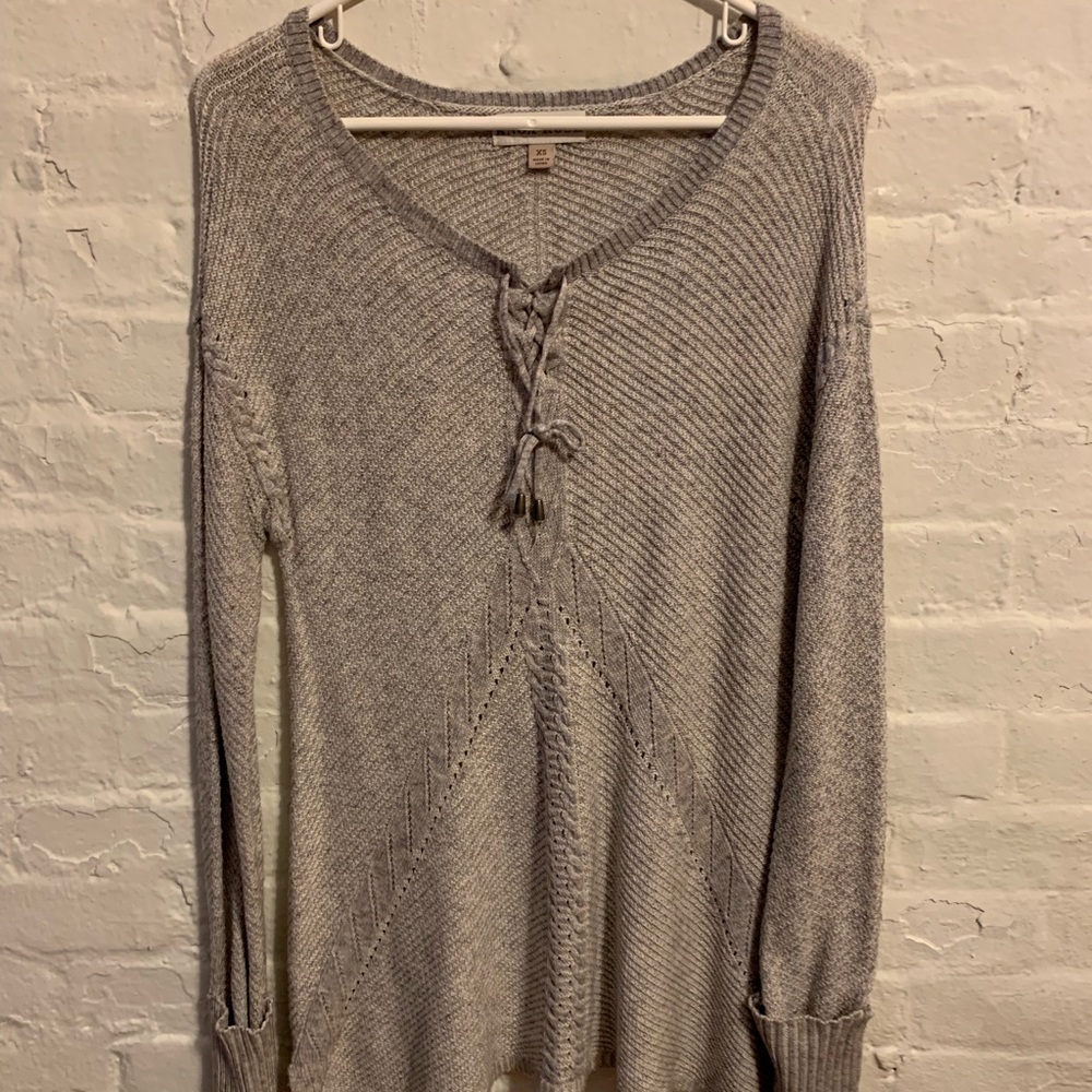 Knox Rose Gray Knit Sweater